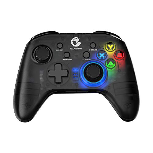 GameSir T4 pro Wireless Controller für Switch,Bluetooth Switch Pro Controller mit LED Beleuchtet,PC Gamepad Joystick mit Dual Motor,Programmable Handy Controller für iPhone/Android/PC