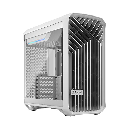 Fractal Design Torrent Compact White Computer Case TG Tempered Glass Clear FD-C-TOR1C-03 White Tempered Glass