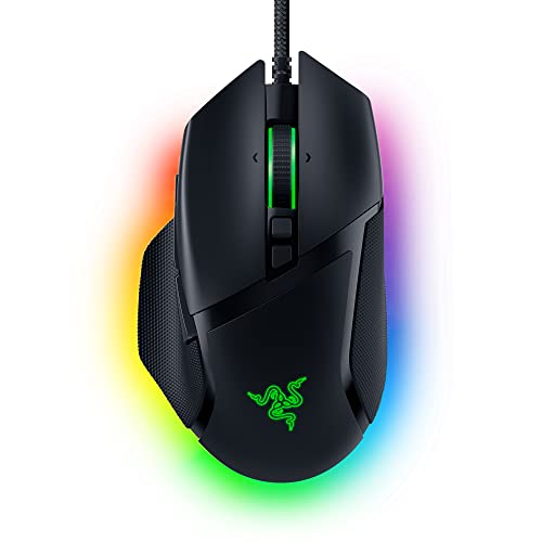 Razer Basilisk V3 anpassbare ergonomische Gaming-Maus: schnellster Schalter, Chroma RGB-Beleuchtung, optischer 26 K DPI Sensor, HyperScroll-Neigefrad, klassisches Schwarz