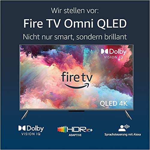 Amazon Fire TV-Omni-QLED-Serie Smart-TV, 55 Zoll (140 cm) Fernseher, 4K UHD, lokales Dimmen, Sprachsteuerung mit Alexa. In Deutschland nicht erhältlich