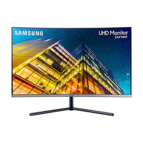 Samsung UHD Curved Monitor U32R590CWP, 32 Zoll, VA-Panel, 4K UHD-Auflösung, Reaktionszeit 4 ms, Bildwiederholrate 60 Hz, Flicker Free, Eye Saver Mode