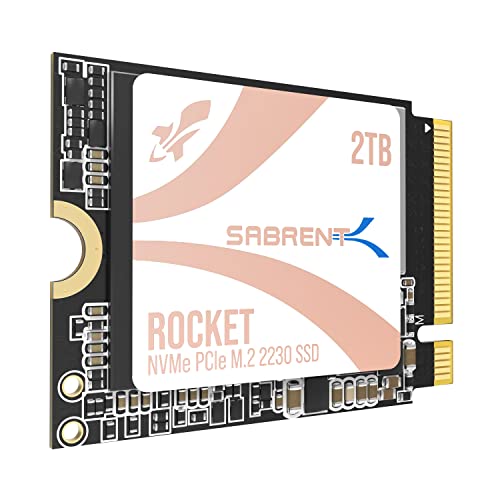 SABRENT Q4 2230 M.2 NVMe Gen 4 2 TB interne SSD 5000 MB/s Lesen PCIe 4.0 X4 M2 Solid State Drive kompatibel mit Steam Deck, ASUS ROG Ally, Mini-PCs [SB-213Q-2TB]