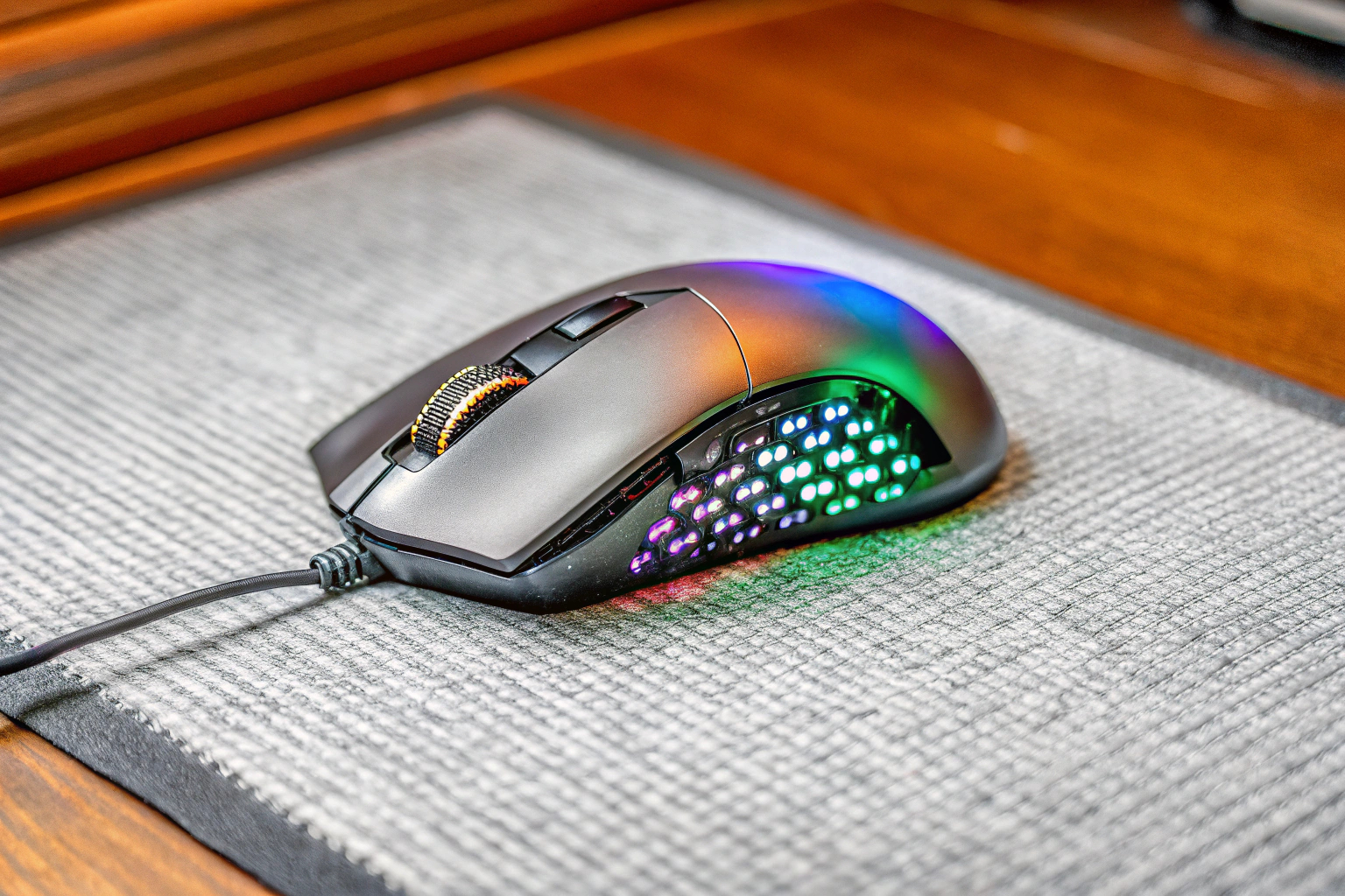 Gaming-Maus mit RGB-Beleuchtung