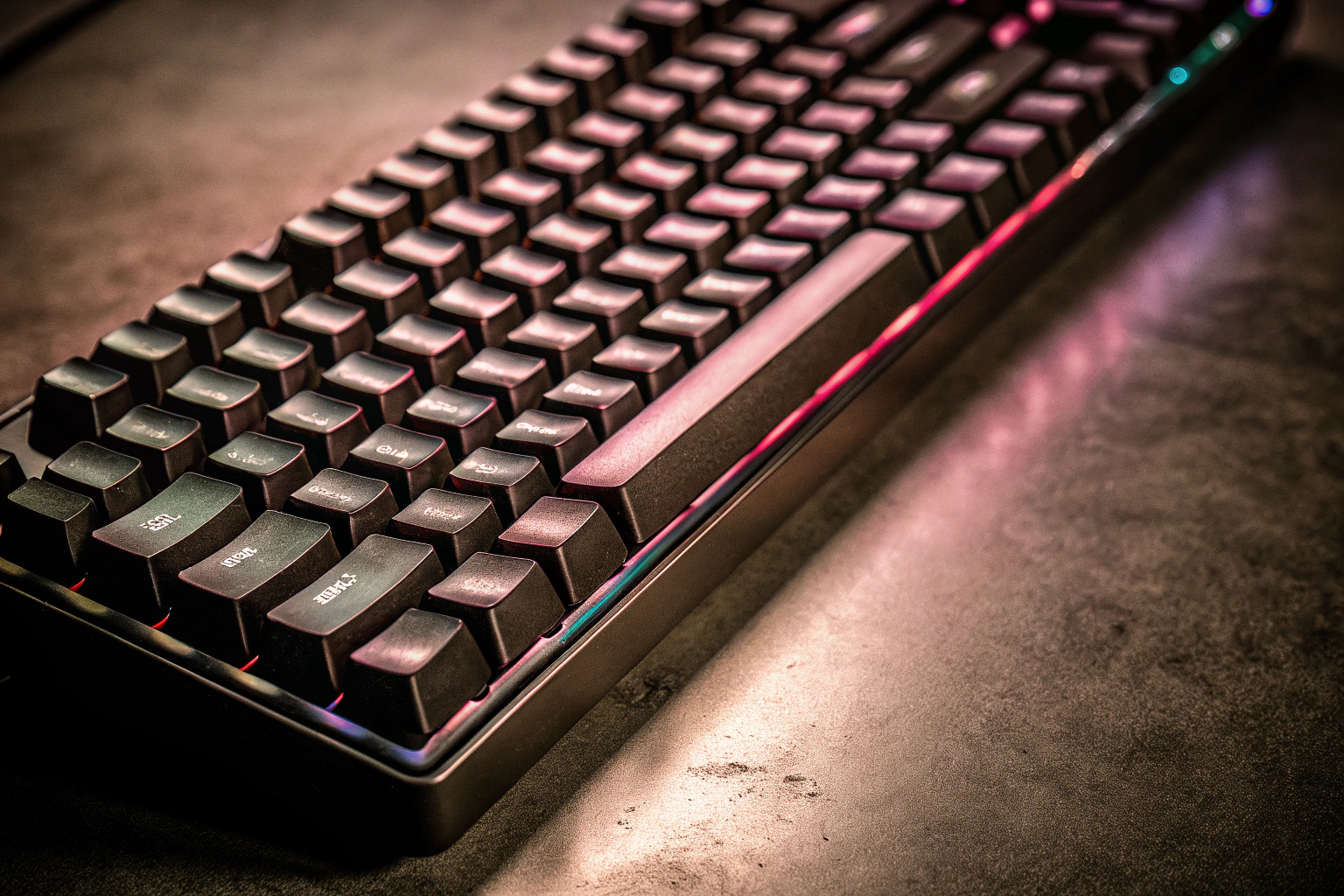 Gaming-Tastatur mit RGB-Beleuchtung