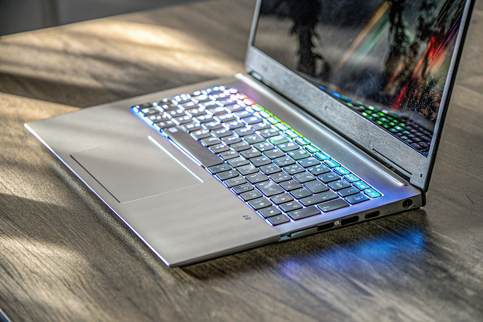 Gaming-Laptop mit RGB-Tastatur