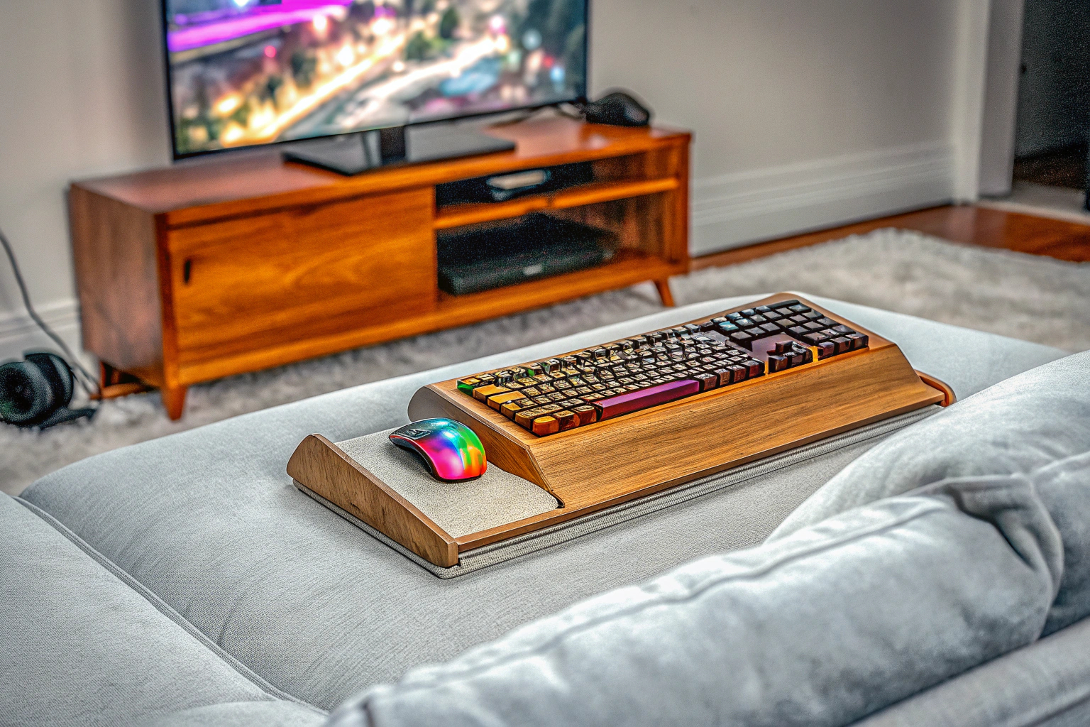 Gamer auf Lapdesk