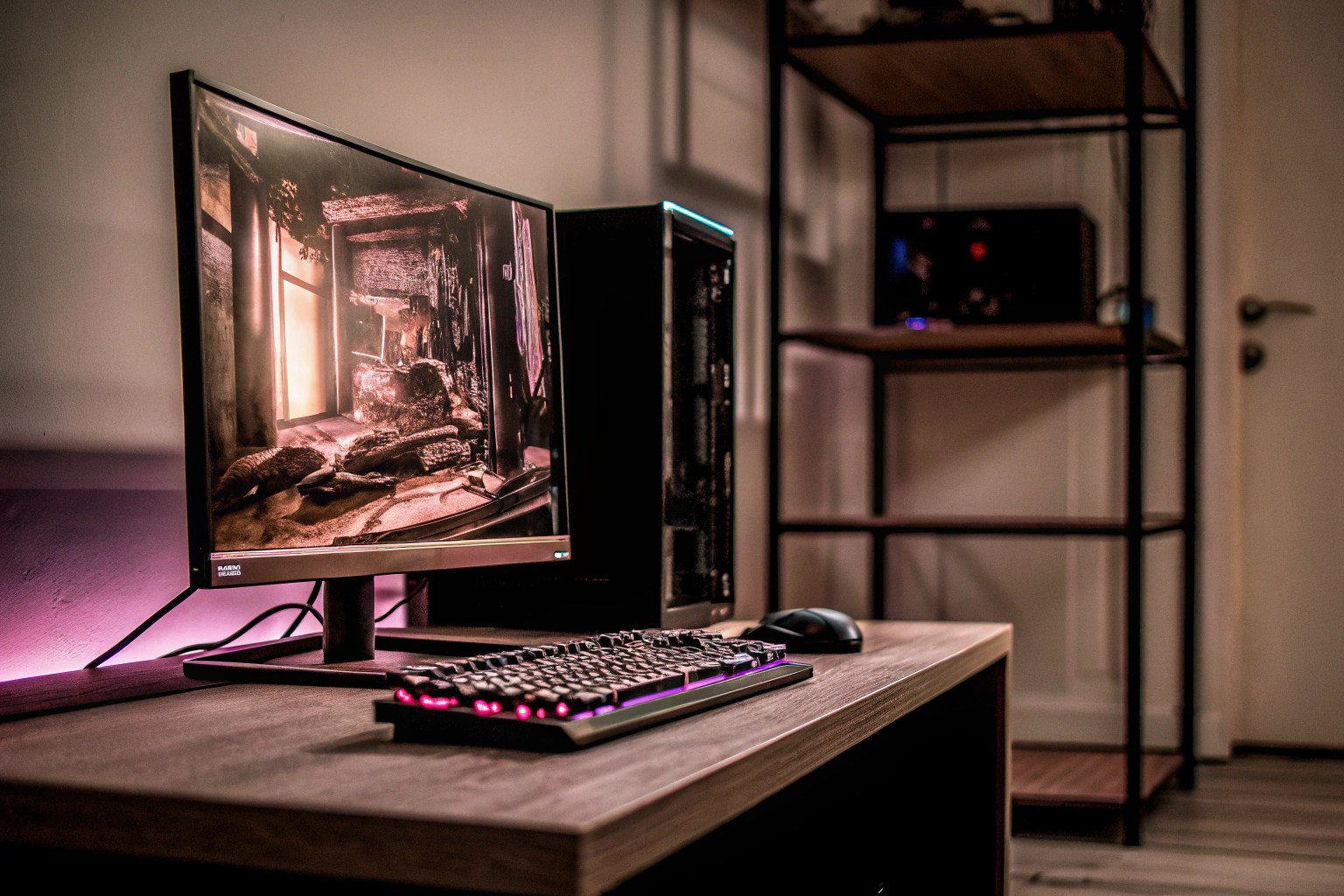 Gaming-PC mit RGB-Beleuchtung