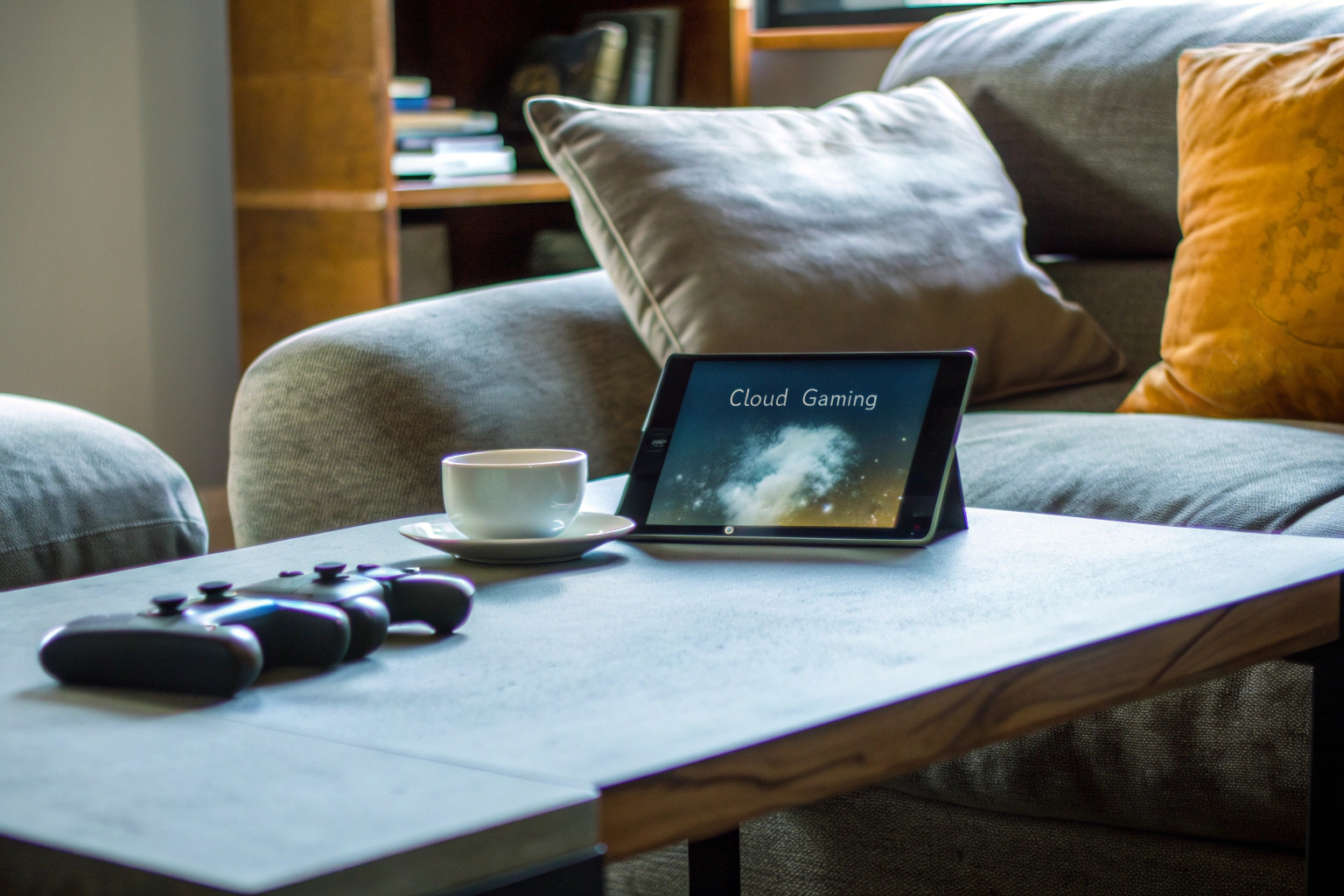 Cloud-Gaming auf einem Tablet