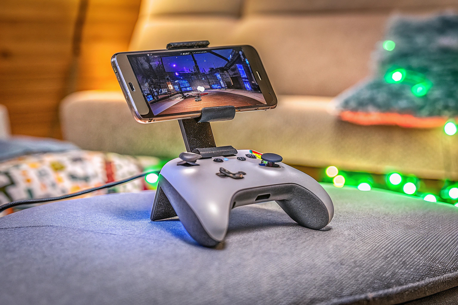 Mobiles Gaming mit Controller