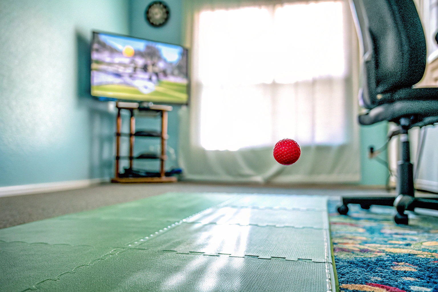 Reaktionstraining mit Reflexball