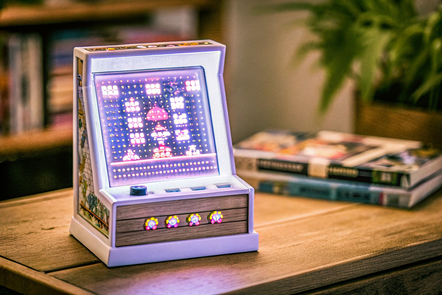 Mini-Arcade-Automat mit Retro-Spielen