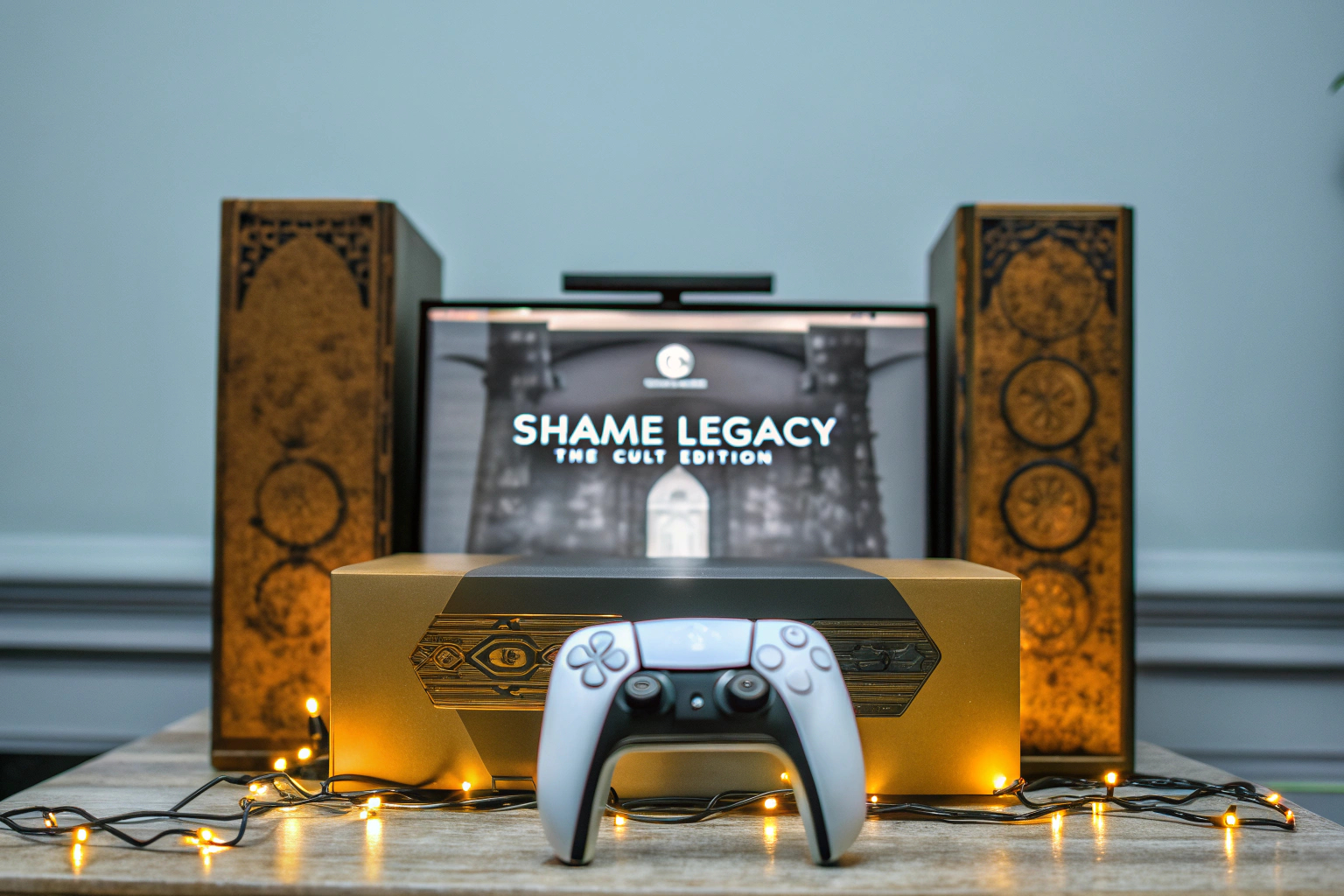 Spieler beim Spielen von Shame Legacy auf PS5