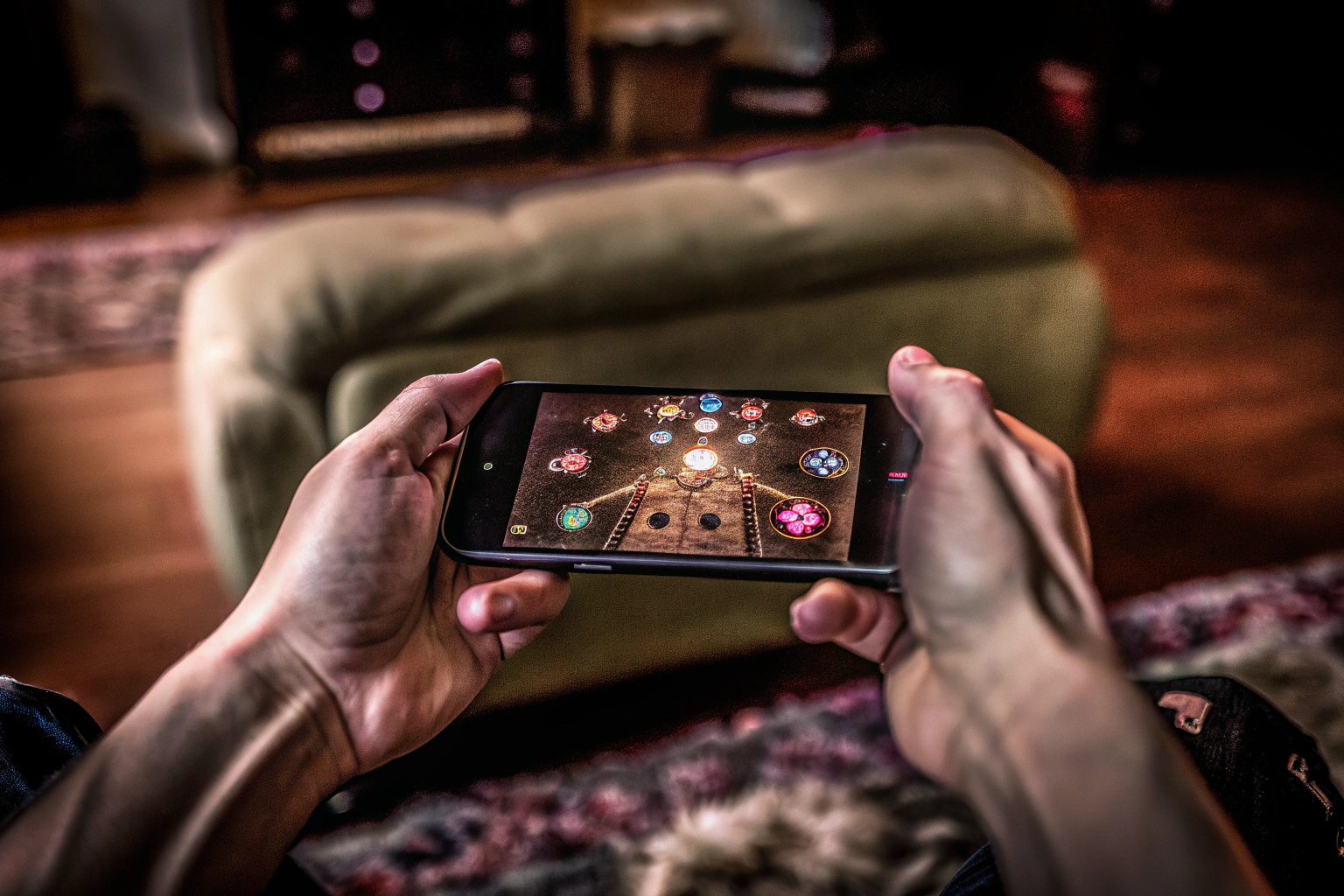 Mit Joystick auf Smartphone spielen