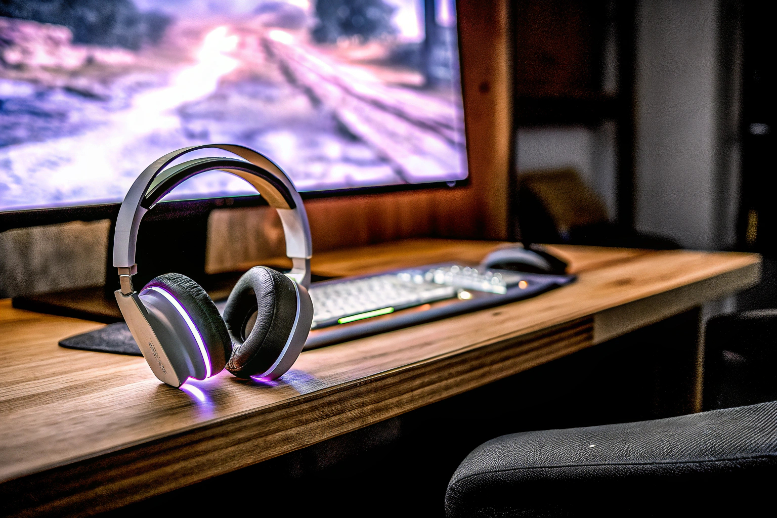 Kabelloses Gaming-Headset Setup