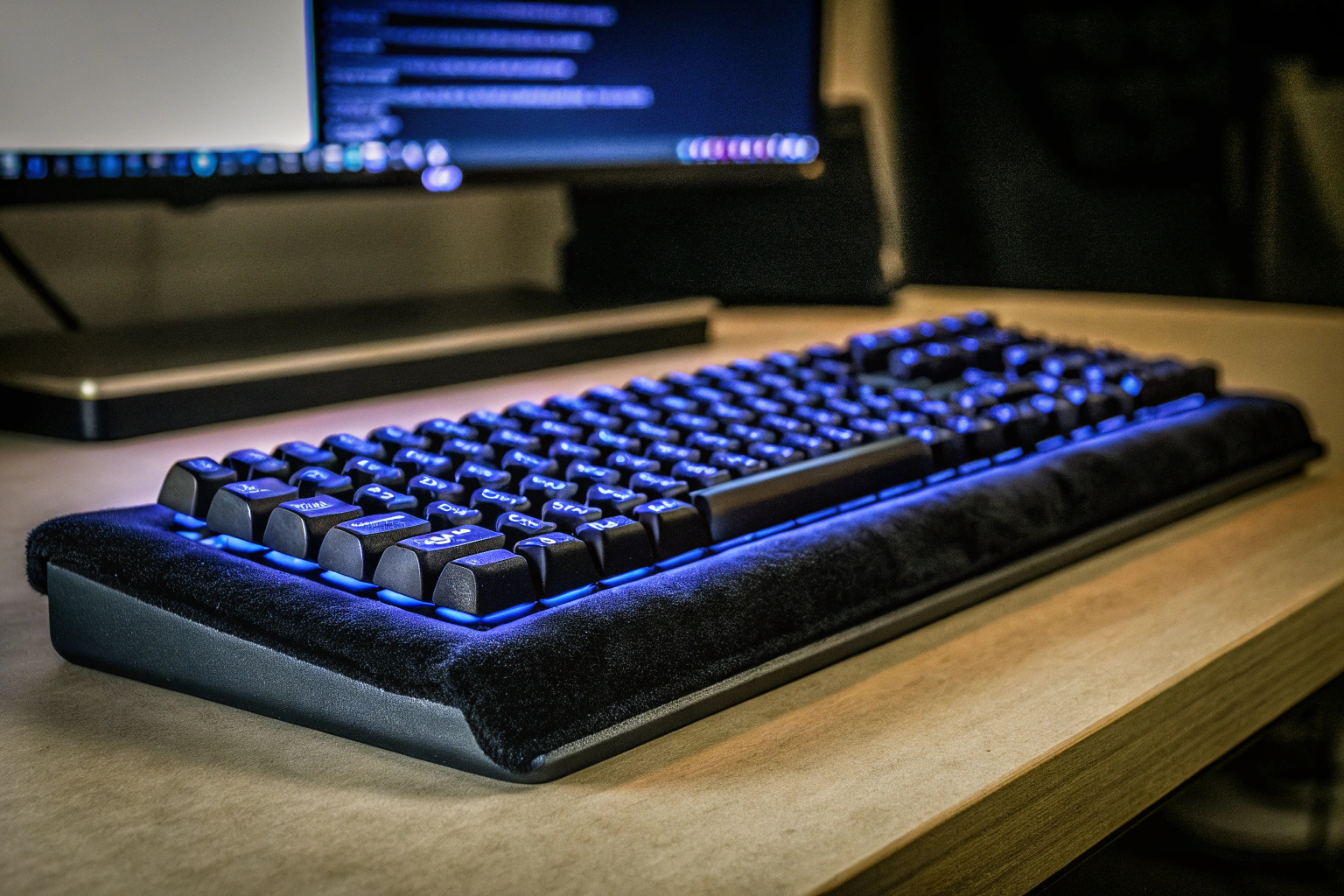 Ergonomische Gaming-Tastatur mit RGB-Beleuchtung