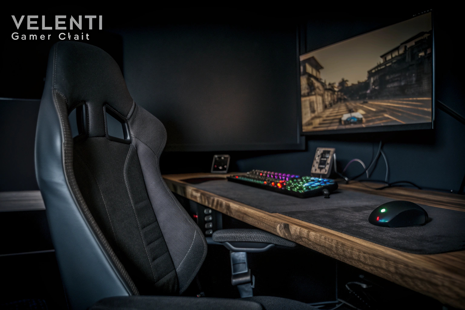 Gaming-Setup mit Gadgets