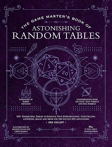 The Game Master's Book of Astonishing Random Tables: 300+ Unique Roll Tables to Enhance Your Worldbuilding, Storytelling, Locations, Magic and More ... RPG Adventures