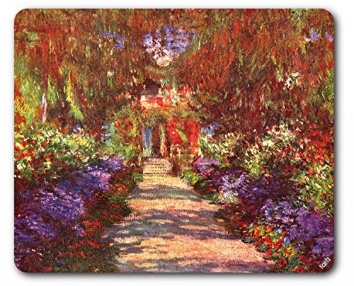 1art1 Claude Monet Eine Allee In Giverny, Gartenweg, 1902 Mauspad 23x19 cm