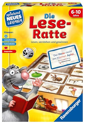 Ravensburger 24956 Die Lese-Ratte Spielen und Lernen, Yellow