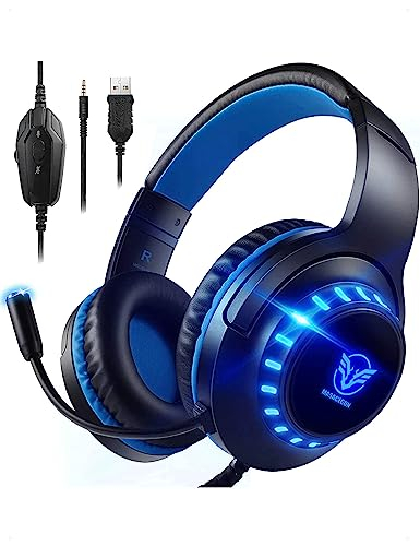 Pacrate Gaming Headset für PS4/PS5/Xbox One/PC/Nintendo Switch