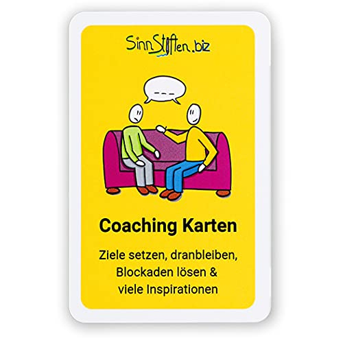 Coaching Karten Set - Ziele setzen, dranbleiben, Blockaden lösen