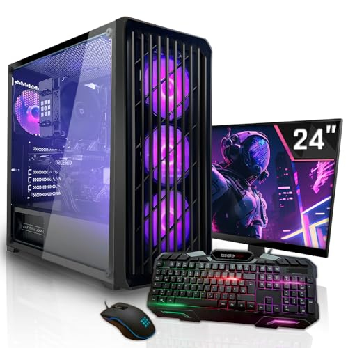 SYSTEMTREFF Basic Gaming Komplett PC Set AMD Ryzen 5 PRO