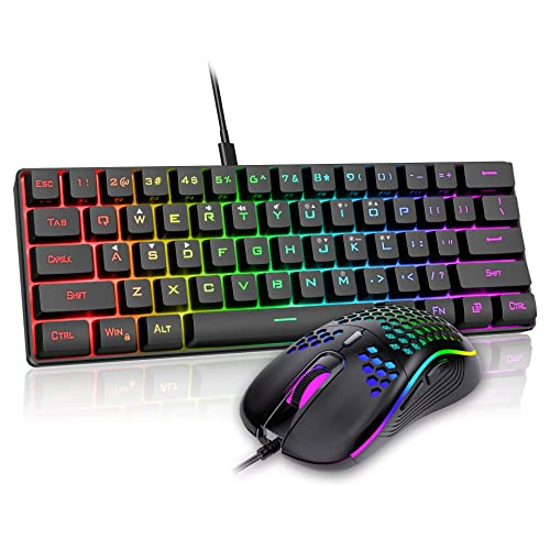 RedThunder 60% RGB Gaming Tastatur und Maus Set