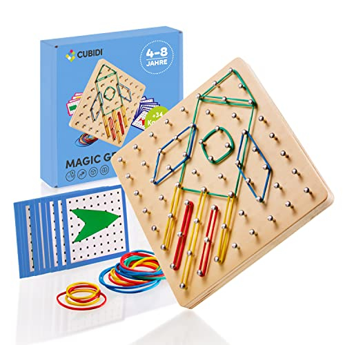 CUBIDI® Kreatives Montessori Holz Geoboard