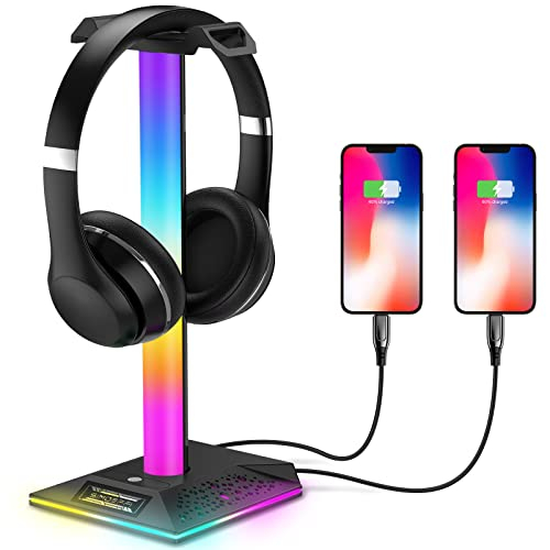 SIMOEFFI RGB Gaming Kopfhörer Ständer