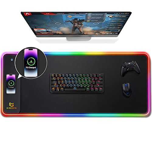 Gimars Upgrade Gaming Mauspad RGB