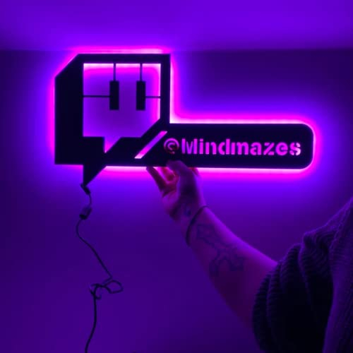 soulglass Benutzerdefinierte Twitch Benutzername Neon Zeichen