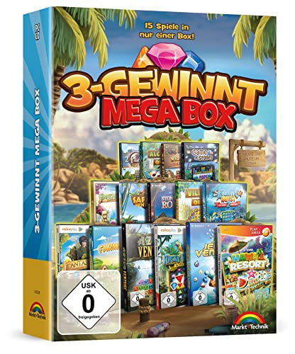 3 GEWINNT - Match 3 MEGA BOX Kollektion - 15 Spiele