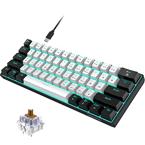 Snpurdiri 60% kabelgebundene mechanische Gaming-Tastatur