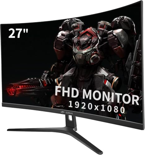 CRUA Curved Gaming-Monitor 27 Zoll 180Hz