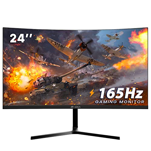 CRUA 24 Zoll Curved Gaming-Monitor