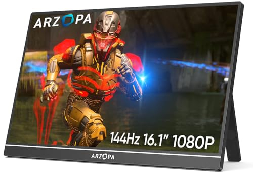 ARZOPA 16.1'' 144Hz Tragbarer Monitor