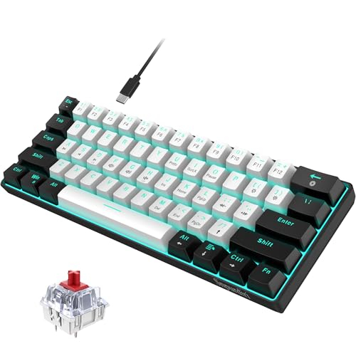 Snpurdiri 60% kabelgebundene mechanische Gaming-Tastatur