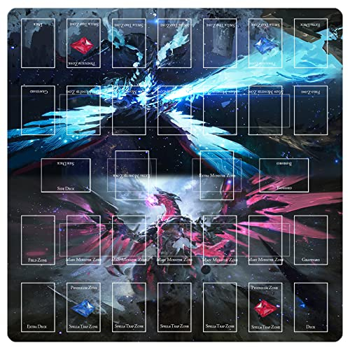 WSRXDMSN ygo spielmatte playmat 2 Spieler Gummimatte