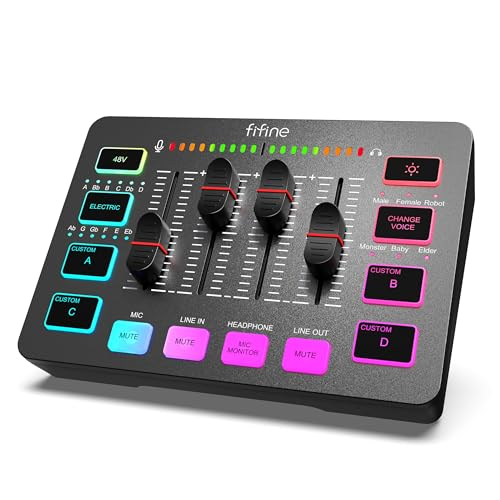 FIFINE Gaming Audio Mixer