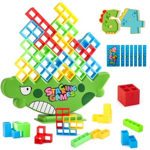 64PCS Blocks Tetra Tower Spiel