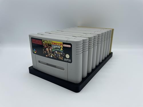 Aufsteller Ständer Halterung für 10 SNES PAL Videospiele - Game Storage