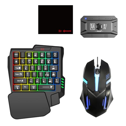 Docooler Set aus Tastatur und Maus Konverter für mobile Spiele