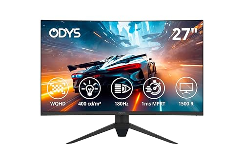 ODYS Q27 PRO-X - Curved Gaming Monitor 27 Zoll