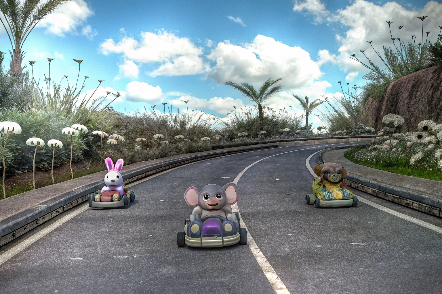 ANIMAL KART RACER 2 Familienspaß